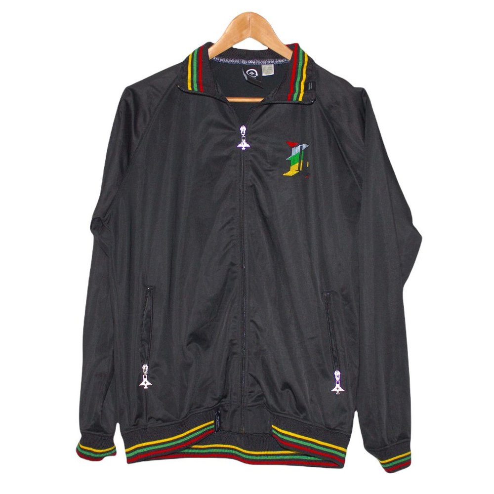 LRG Rasta Track Jacket Lifted Research Group Black Red Green Jamaica